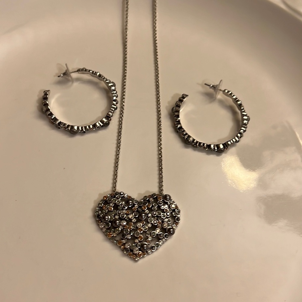 Brighton Crystal Palace Necklace and Earrings Set
